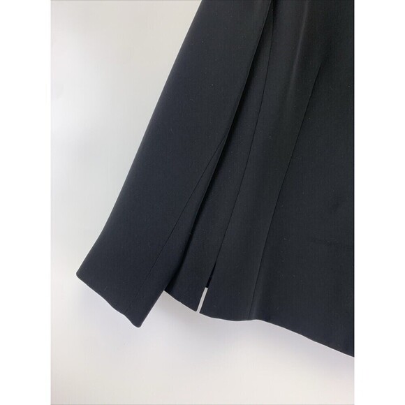 BOGO Kasper A.S.L. Skirt Suit Black Blazer Button Straight Knee Pencil Womens 10 - Picture 3 of 16